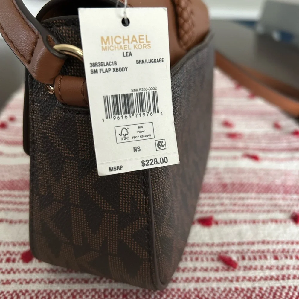 Michael Kors Tan and Brown Crossbody Bag - Picture 3 of 5